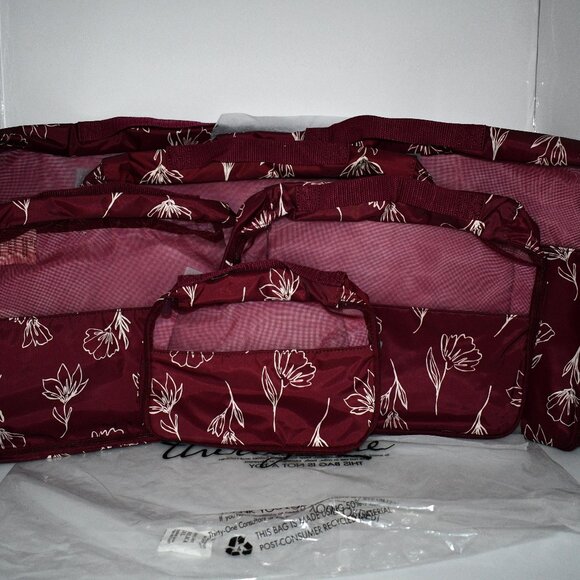 thirty-one Handbags - Thirty One  Packing Cube Deluxe Set  in  Sketched Floral  Set of 5   NWT